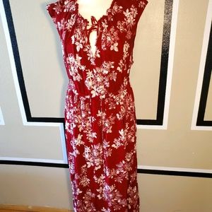 Boho long , short sleeved dress